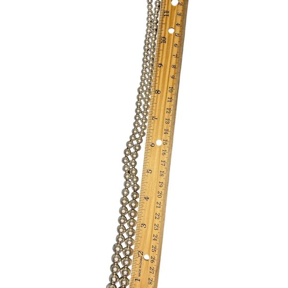 Rare Vintage Tiffany & Co. Hardwear Graduated Ball Necklace 925 Signed - Picture 2 of 4